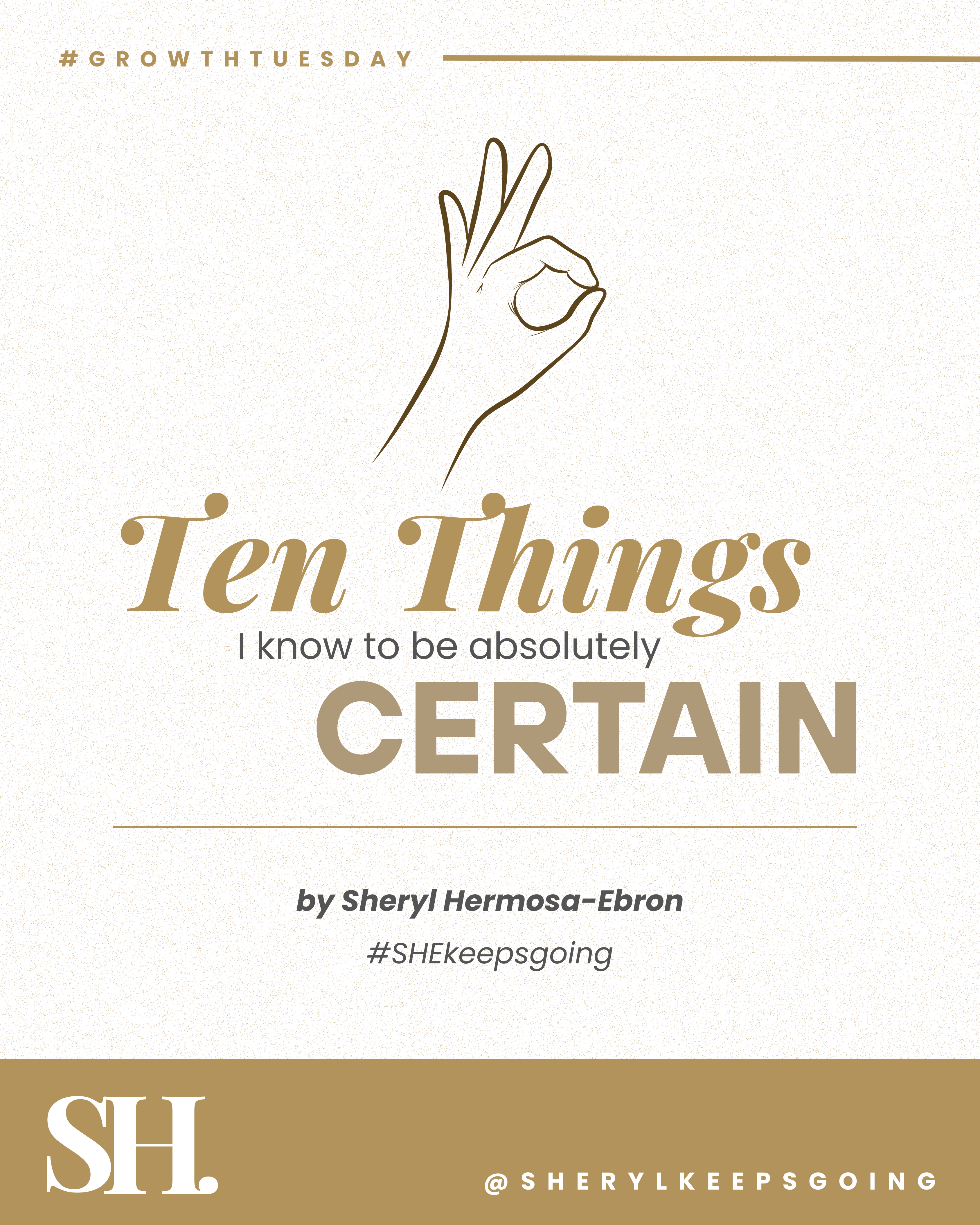 10 Things I Know to Be Absolutely Certain